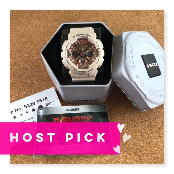 Casio Accessories - Casio ladies G-SHOCK rose gold watch